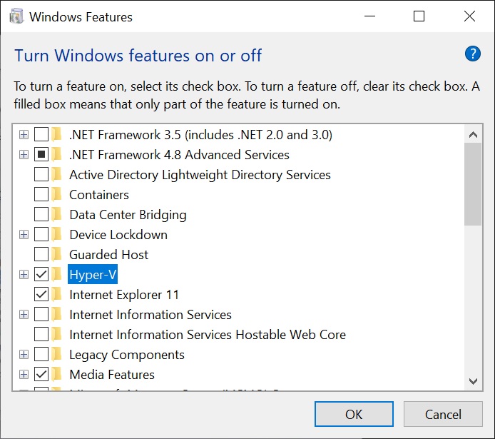 Установка Docker в Windows 10 изображение с сайта www.aredel.com