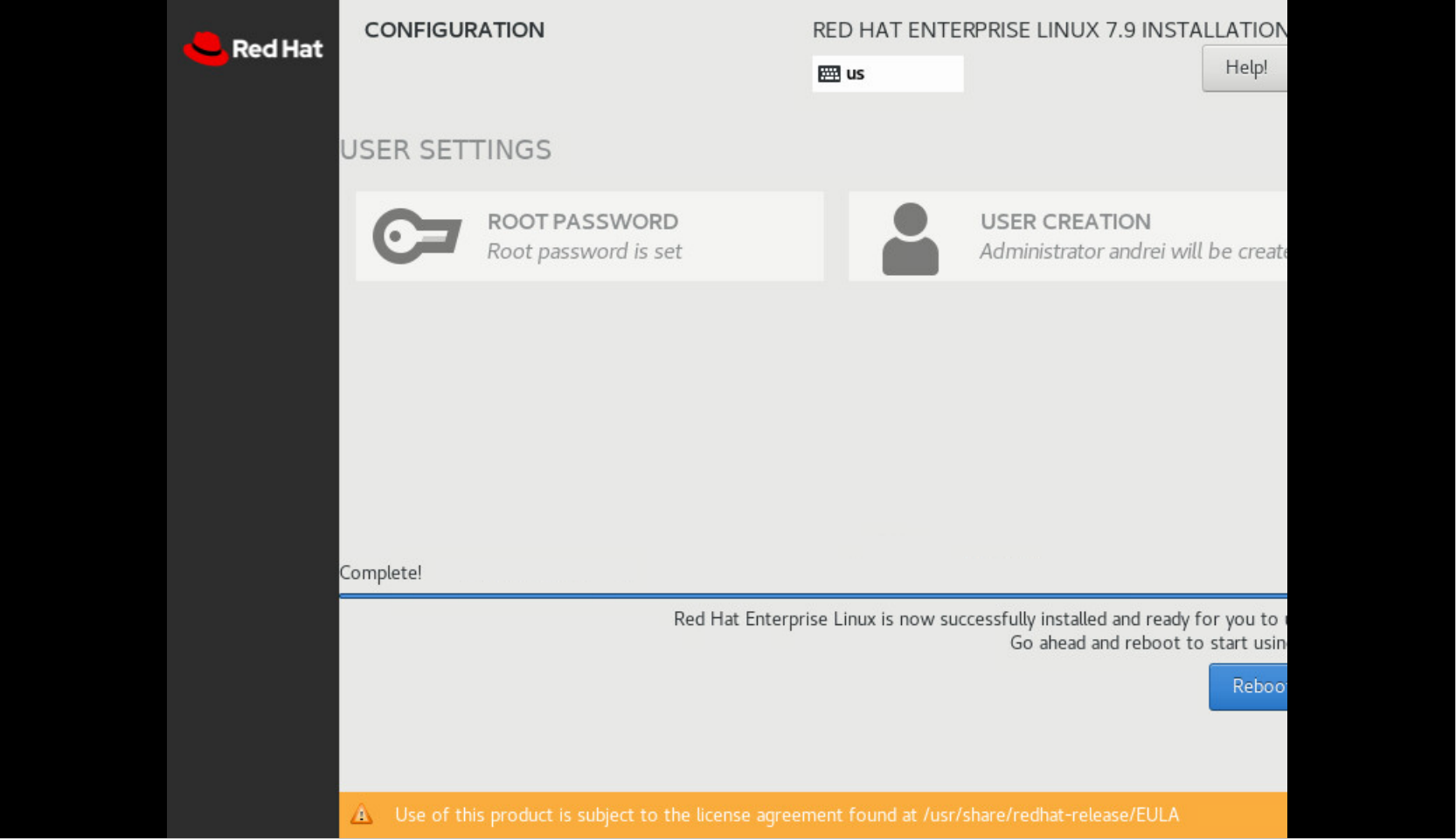 Установка Red Hat Enterprise Linux 7 изображение с сайта www.aredel.com