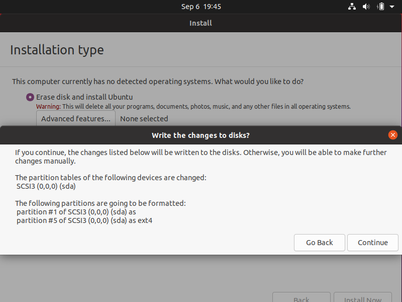 Установка Ubuntu 20.04 изображение с сайта www.eth1.ru