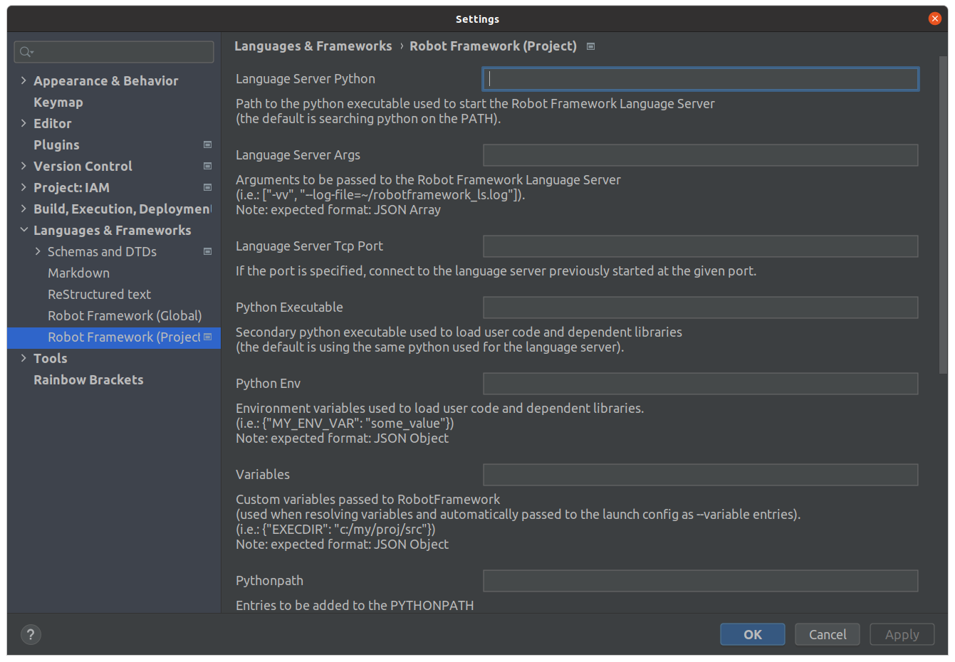 Robot Framework Support in PyCharm image from website www.aredel.com