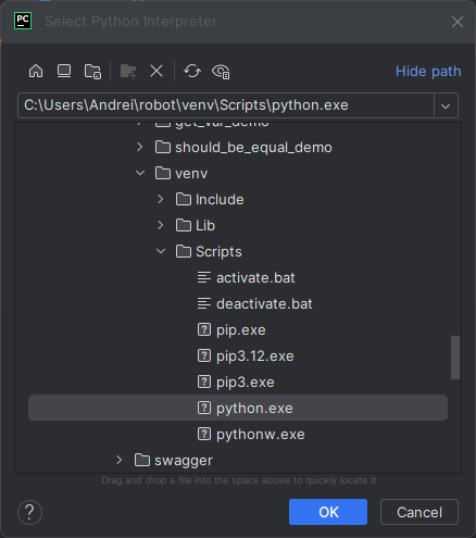 Configuring Python Interpreter for Robot Framework Robot Framework Support in PyCharm image from website www.aredel.com image from www.aredel.com
