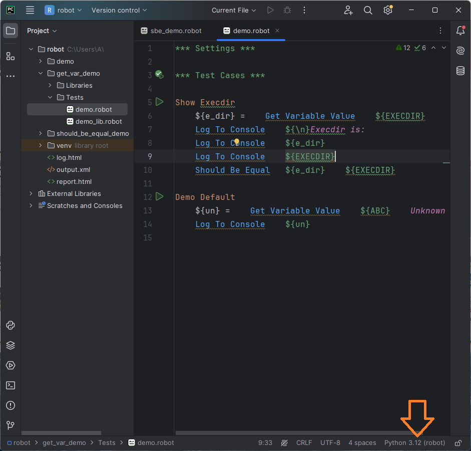 Configuring Python Interpreter for Robot Framework Robot Framework Support in PyCharm image from website www.aredel.com image from www.aredel.com