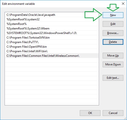 Path Environment Variable изображение с сайта www.eth1.ru