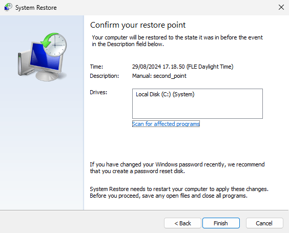 Recover Windows from recovery point image from www.aredel.com image from www.aredel.com